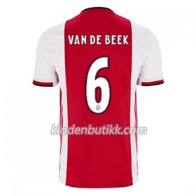 AFC Ajax Donny van de Beek 21 Hjemme Fotballdrakt 2019-2020 Kortermet